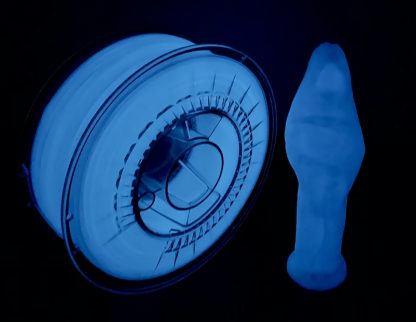 PLA 1,75 Glow in Dark Blue – Świecący w ciemności Niebieski 1 kg Devil Design