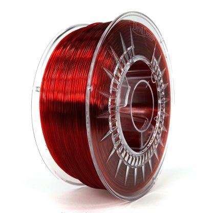 PMMA 1,75 Ruby Red Transparent – Rubinowy transparentny 1 kg Devil Design
